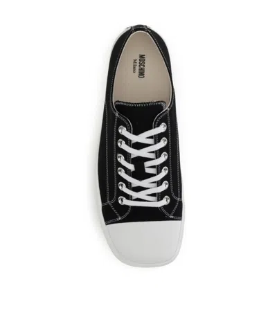 Moschino Edge Sneakers In Black