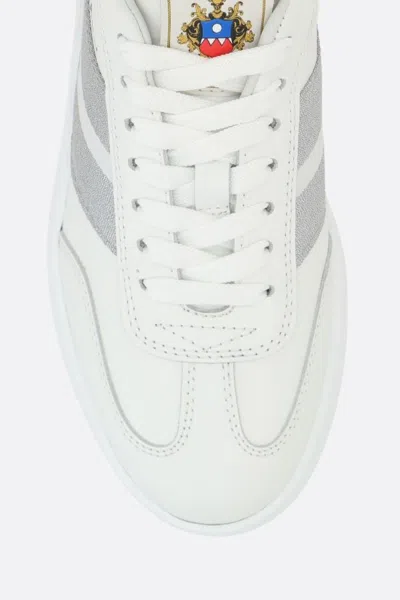 Bally Roget Sneakers In Smooth Leather In White