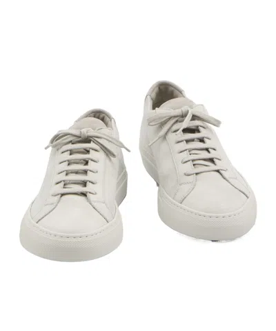 Common Projects Achilles Sneakers In Light Grey Nubuck In Neutral