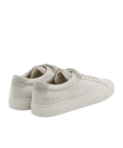 Common Projects Achilles Sneakers In Light Grey Nubuck In Neutral