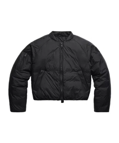 Canada Goose Elba 750 Fill Power Down Packable Bomber Jacket In Black