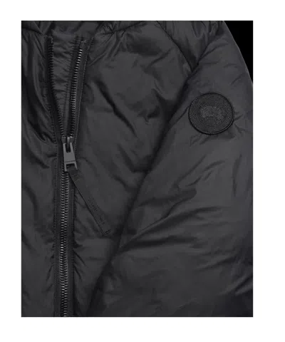 Canada Goose Elba 750 Fill Power Down Packable Bomber Jacket In Black