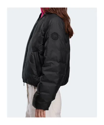 Canada Goose Elba 750 Fill Power Down Packable Bomber Jacket In Black