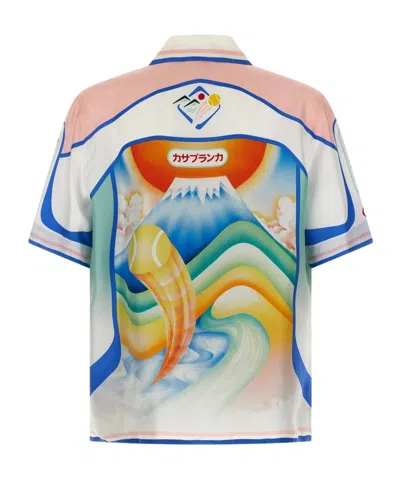 Casablanca 'dream Of Mount Fuji' Shirt In White