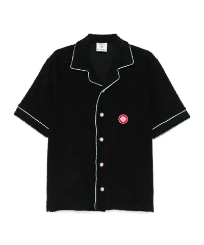 Casablanca Mens Towelling Monogram Shirt In Black