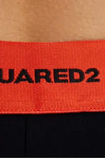 Dsquared2 Logo-waistband Leggings In Black