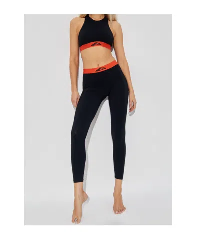 Dsquared2 Logo-waistband Leggings In Black