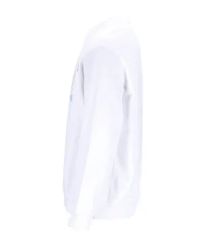 Casablanca Printed Crew Neck Sweatshirt In White