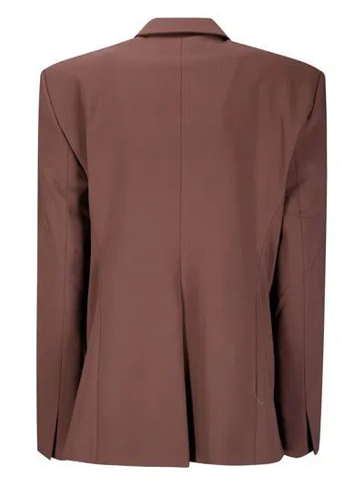 Ottolinger Split-detail Buttoned Blazer In Brown