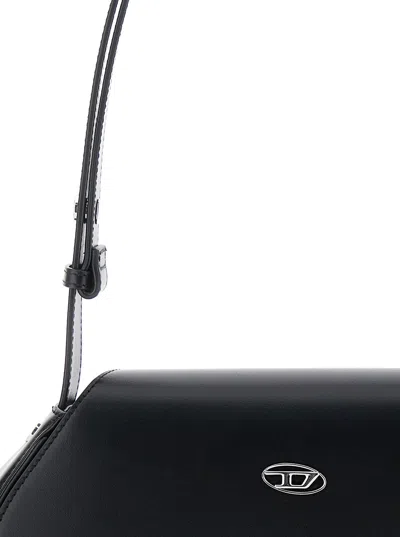 Diesel Play-crossbody Bag In Semi Gloss Leather In Black