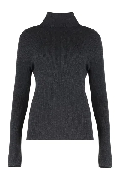 P.a.r.o.s.h Parosh Leila Wool Turtleneck Sweater In Black