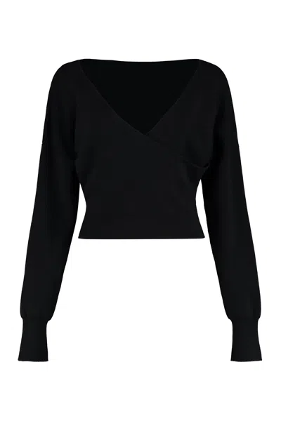 P.a.r.o.s.h Parosh Lime Wool And Cashmere Sweater In Animal Print