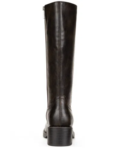 Wild Pair Women's Warblerr Wide Calf Square Toe Tall Boots, Macy's Exclusive In Black