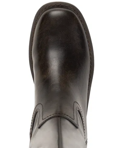 Wild Pair Women's Warblerr Wide Calf Square Toe Tall Boots, Macy's Exclusive In Black