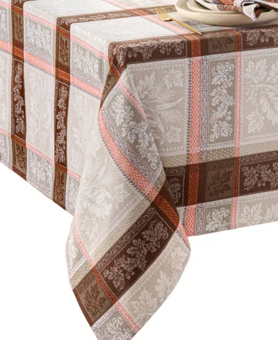 Elrene Windswept Harvest Jacquard Cotton Tablecloth, 60" X 102" In Multi