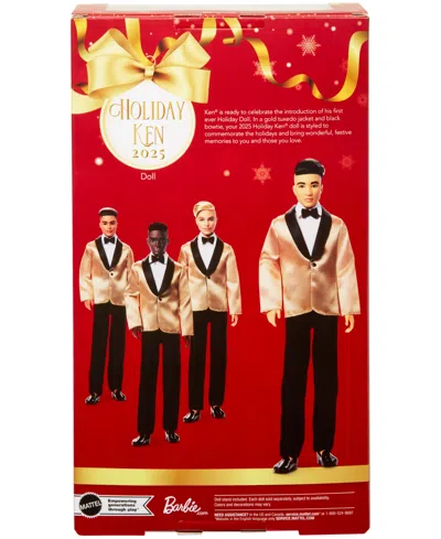 Barbie 2025 Holiday Ken Doll With Black Hair In Multi