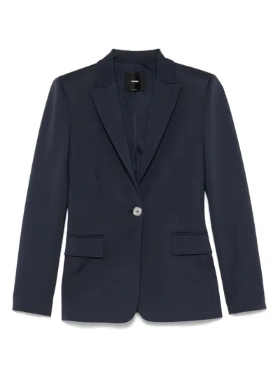 Pinko New Signum Single-breasted One Button Jacket In Blue