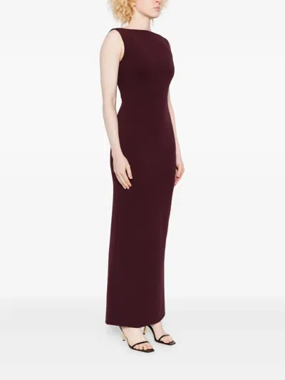 Solace London Dresses Red In Burgundy