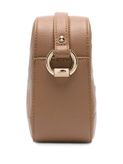 Liu •jo Logo-plaque Leather Cross-body Bag In Brown