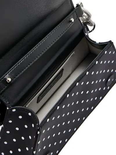 Mach&mach Medium Samantha Polka-dot Pattern Tote Bag In Black