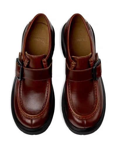 MILAH 扣环带厚底乐福鞋