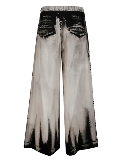Yohji Yamamoto Pleated Dip-dye Trousers In Multi
