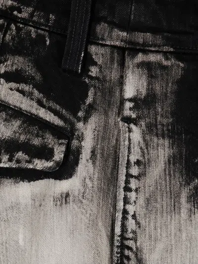 Yohji Yamamoto Pleated Dip-dye Trousers In Multi