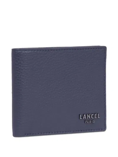 Lancel Côme 5cc Leather Wallet In Blue