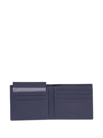 Lancel Côme 5cc Leather Wallet In Blue