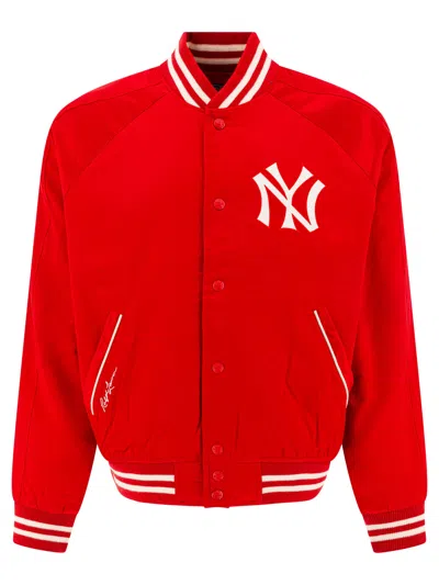 Polo Ralph Lauren Yankees Bomber Jacket In Red