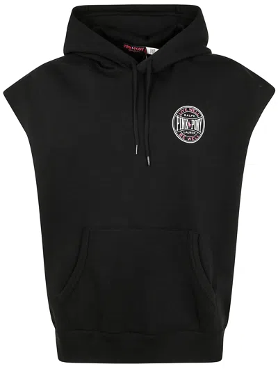 Polo Ralph Lauren Sleeveless Hoodie With Hood And Kangaroo Pocket In Black