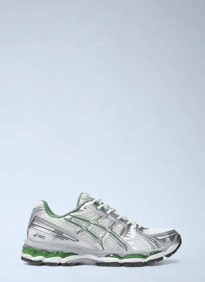 Asics Breathable Mesh And Synthetic Leather Sneakers In Gray