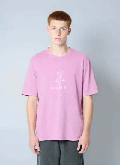 Achm Logo Motif T-shirt In Pink