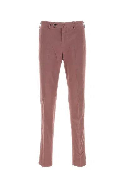 Pt Torino Stretch Modal Blend Pant With Belt Loops In Pink
