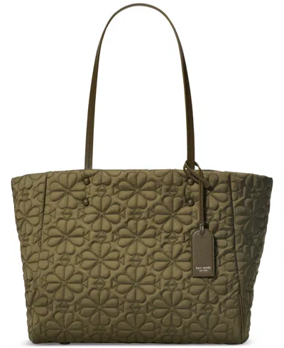 Kate Spade Tilly Quilted Medium Tote Bag In Green