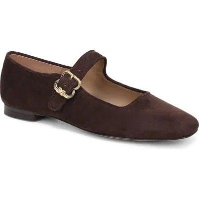 Sam Edelman Womens Brown Michaela Buckle Suede Mary-jane Flats Eur 36 / 3 Uk In Brown
