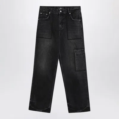 Represent Straight Leg Denim Trousers With Pockets In Black