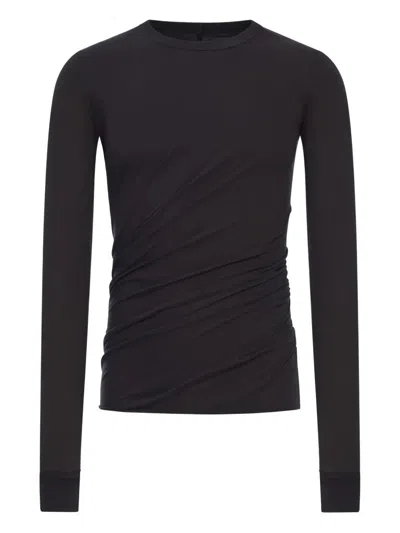 Rick Owens Long-sleeve Draped T-shirt In Multi