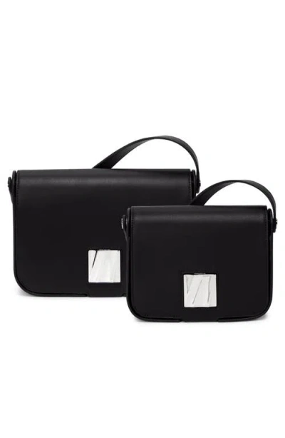 Tumi Small Olas Leather Shoulder Bag In Black