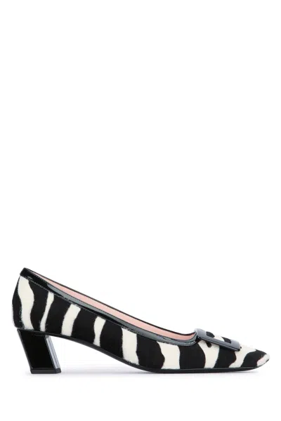 Roger Vivier Belle Vivier Fabric Buc Dec 45 In Black