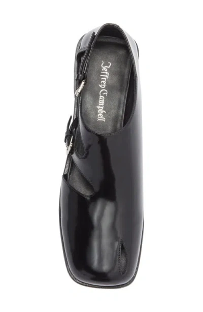 Jeffrey Campbell Dweezil Monk Strap Flat In Black