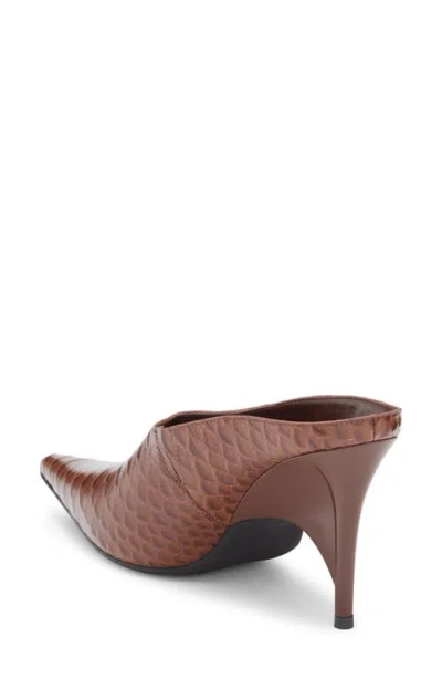 Jeffrey Campbell Vader Pointed Toe Mule In Brown