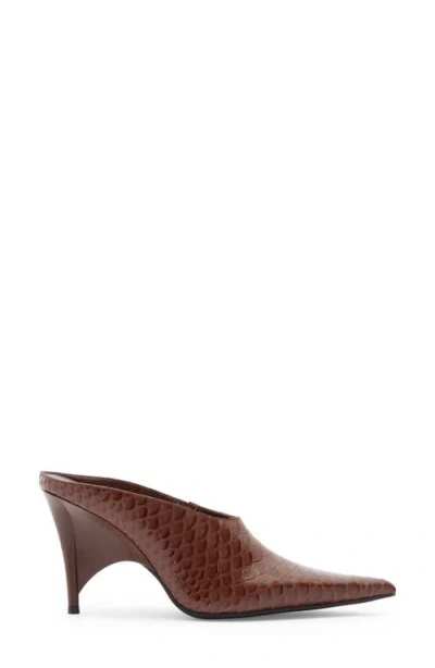 Jeffrey Campbell Vader Pointed Toe Mule In Brown