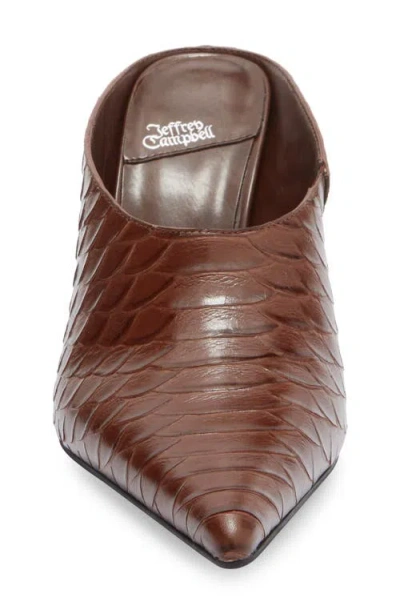 Jeffrey Campbell Vader Pointed Toe Mule In Brown