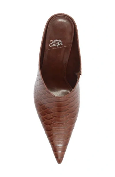 Jeffrey Campbell Vader Pointed Toe Mule In Brown