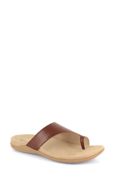 Strive Capri Iii Toe Loop Sandal In Brown