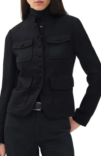 Rag & Bone Mercer Japanese Wool Blazer In Black