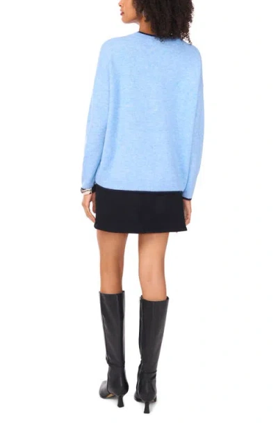 Vince Camuto Tipped Crewneck Sweater In Multi