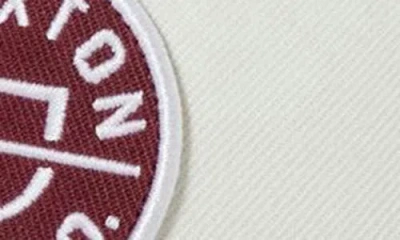 Brixton Crest X Mp Snapback Baseball Cap In White