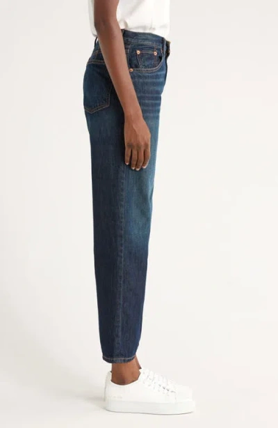 Re/done The Ollie High Rise Jeans In Barely Worn Flow In Blue